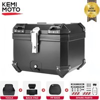 Boîte supérieure de moto 45L/57L/65L, étuis de rangement universels pour casques, pour Honda, Suzuki, YAMAHA, BMW, boîtier arrière