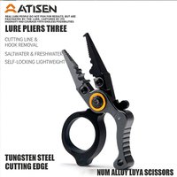 Mini Portable Aluminum Fishing Pliers Multifunctional Fish Hook Remover Line Cutter Outdoor Fishing Tackle Accessory for Anglers