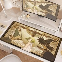 E-sports Game Desktop Mats Large Anime Witch Hat A-Atelier Mouse Pads Non-slip Keyboard Rug Suitable For Office Computers Laptop
