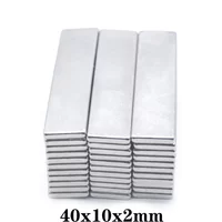 40x10x2 mm Powerful Block Magnet 40mm10mmx2mm For Home Refrigerators, Offices DIY 40x10x2mm Magnetic Strong Magnet 40*10*2