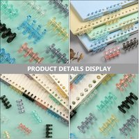 16Pcs Plastic Binder Rings for Notebook Spiral Binding Loose Leaf Book Journal Calendar DIY Scrapbook School Supply Compact