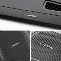 3D Aluminum Car Audio Stereo Speaker Badge Emblem Sticker For Fiat 500 FR Abarth Panda Punto Pondo Freemont Ducato Doblo Stilo