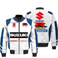 AliExpress Suzuki Men's Winter Jacket, Suzuka Endurance Racing Motorcycle Suit, Cycling Jacket, Off-Road Racing Suit, Men's Fleece Jacket