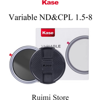 Kase Variable ND&CPL 1.5-8 Adjustable Gear Filter With Cap