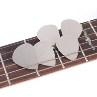 10pcs/pack Guitar Picks Plectrum 0.3mm Stainless Steel Metal Electric Guitar Bass Picks Plectrum Guitar Parts & Accessories GYH