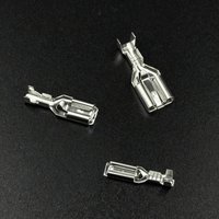 100 pieces 2.8/4.8/6.3mm with locking anti stripping copper connection terminal quick crimping