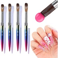 20-26mm crylic Nail Brush No.10/12/14/16 Pen for Acrylic Application Professional Acrylic Powder Extension 3D Carving Tools