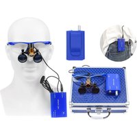 Lupa powiększająca o dużej mocy 2.5X 3.5X z lampą LED 5W, mocowana na klips, z filtrem i aluminiowym pudełkiem ochronnym.