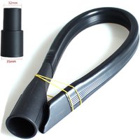 32mm Caliber Flexible Long Flat Suction Nozzle Head + 32mm To 35mm Conversion connector, Universal Vacuum Cleaner Crevice Tool