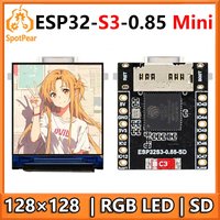 ESP32-S3 LCD Mini tiny Development Board 0.85 inch Display 0.85inch Screen 128x128 SD-Port For Arduino
