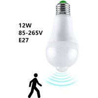 LED PIR Motion Sensor Light Bulb E27 Inteligent Human Infrared Induction White Warm Light Automatic Switch Light Bulb