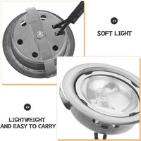2pcs Range Hood Bulb Light Kitchen Range Hood Light Bulb Replacement Universal Led Lamp 12v Round Lamp Kitchen Stove Appliance