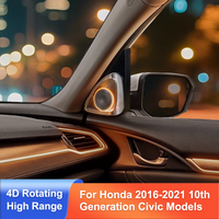 Ezonetronics Rotating Tweeter Ambient Light for 2016-2021 10th Gen Honda Civic 1:1 OEM Fit Plug & Play Original Screen Control