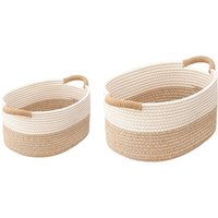 Cotton Rope Woven Baskets for Organizing Nordic Simple Woven Rope Storage Basket
