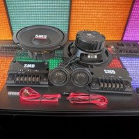 6.5 inch car audio component speaker system,Belt 2 Frequency Divider Speaker System,Equipped 2 A subwoofer and 2 Speaker set