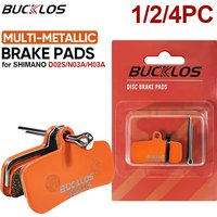 BUCKLOS Bicycle Brake Pads for SHIMANO D02S N03A Multi-Metallic MTB Bicycle Disk Brake Pads Hydraulic Brake Pad Fit M8020 M9120