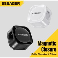 Essager Magnetic wire holder Magnetic Cable Clips Cable Smooth Adjustable Cord Holder Cable Management Wire Keeper Under Desk C