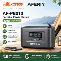 AF-PB010 100W Tragbare Powerstation, 99,2Wh Teleskopisches Typ-C-Kabel, 1,5h Vollaufladung, 3000+ Zyklen LiFePO4-Akku AFERIY