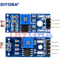 10pcs LM393 3pin 4pin Optical Sensitive Resistance Light Detection Photosensitive Sensor Module