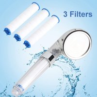 Shower Head with Filter Negative Ion Beads for Softer Skin & Smoother Hair High Pressure Spray Nozzles Massage Bathroom Shower