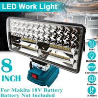 8" Cordless LED Work Light For Makita 18V Li-ion Battery Lamp With USB/Type-C Outdoor Flashlight Lantern Camping Emergency Light