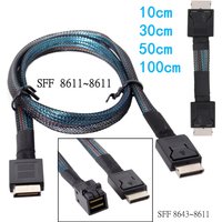 PCIE Oculink SFF 8611 4I To MINI SAS 8643 8611 4I Server Super Speed Cable Data Extension Cable Male To Male Data Transfer Line
