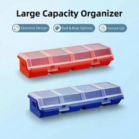 Suitable for screws and small parts-durable plastic material can store hardware items and jewelry A multicompartment storage box