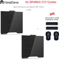 for SPARKX I7 Build Plate Dual-Textured and Smooth PEI Plate Sheet 256x256MM Heated Bed Spring Steel Flexible Platform