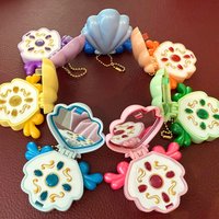 Japanese Authentic Bandai Gashapon Mermaid Melody Pichi Pichi Pitch Aqua-Pitch Transformation Device Mini Compact Mirror / Charm