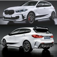 Bodykit für BMW 1er F40 Schrägheck ab 2019 vorne + hinten Stoßstange Diffusor Splitter Lippe Seitenschweller 120d 116d 118d M135i Kühlergrill