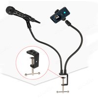 Desktop Mic Arm Stand Flexible Gooseneck Mic Stand Phone Holder Microphone Clip for Blue Snowball ice SM58 PGA48 Samson A6V K669
