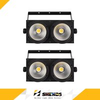 SHEHDS 2/4pcs 2x100w COB Audience Light 200W Cool and Warm White Flash Strobe Stage Lights DMX512 Pour DJ Disco Mariage Fête Garantie 2 ans