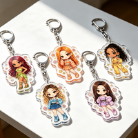 Fashion Kpop Katseye Keychain for Accessorie Bag Music Megan Manon Sophia Girl Group Keyrings Jewelry Fans Gifts