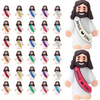 Little Jesus Figures Jesus Loves You Mini Jesus Figures Hide and Seek Religious Party Favors Sunday School Easter Egg Stuffer