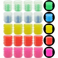 AliExpress PKQ Car Tire Valve Caps Luminous Valve Caps Fluorescent Night Motorcycle Bike Glowing Decor Wheel Nozzles Tyre Cap Car Accessories