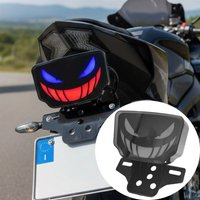 LED Design Motorcycle LED Tail Lights Devil Eye Design Dynamic Flash Devil Eye Tail Lights Brake Light Function