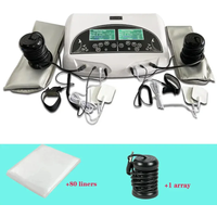 Dual Ion Cleanse Machine with Acupucture Pads and Warm Belt Detox Foot Spa Machine Keep Health Cell Detoxification Salon Spa
