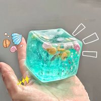 Squishy Ocean Blocks Stress Balls Autism Sensory Toys Stress Anxiety Relief Fidget Toys Maltose Water Ball Gifts Bulk