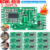 5-20pcs RCWL-0516 Micro Wave Radar Sensor Switch Board RCWL 0516 Microwave Human Body Induction Intelligent Module Output 3.3V