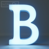 Custom LED Light Up 3D Metal Letters Sign For Outdoor Business Storefront Waterproof Illuminated Frontlit Signage