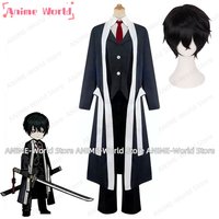 《Custom Size》Anime Limbus Company Blade Lineage Salsu Yi Sang Cosplay Costume Uniform Clothing Halloween Carnival Part Wig