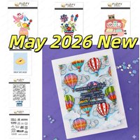 May 2026 New Luggage Box Windmill Metal Cutting Dies Clear Stamps Hot Foil For DIY Greeting Card Scrapbook Decoration Embossed