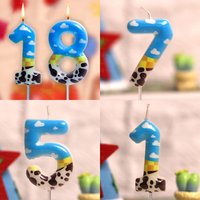 Blue Sky candle birthday candles Toy Cake Candles Topper for story Party Anniversary Party cartoon Party Supplies Boys