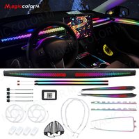 For Tesla Ambient Lights For Model 3 Model Y 2018 - 2022 LED Atmosphere Lamps Interior Symphony RGB Backlight Rotating Speakers