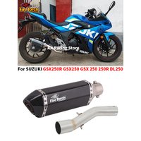 For Suzuki Gsx250 Gsx250R Dl250 Gsx 250 250R Motorcycle Exhaust Modified Middle LInk Pipe With Muffler DB Killer Espace Moto