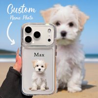 Personalized Customized cute pet photo phone clear soft case Compatible with iPhone17 16 15 14 13 12 11 ProMax Plus