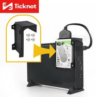 TicKnot 3D Printed 2.5-Inch Hard Drive Stand HDD Wall Bracket For Wii U Wall Mount Holder Secure Fixation