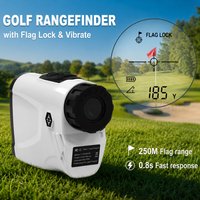 600m Golf Rangefinder with Flag-Lock Pulse Vibration 6X Laser Range Finder Slope Correction Diopter Adjusted for Hunting Outdoor