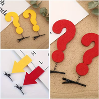 Spring Clips (Set of 2) with Felt Arrow/Question Mark Quirky Designs, Perfect for Adding Fun And Laughter During Party Games, Ke