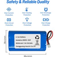 7.4V 8000mah 18650 li-ion rechargeable battery pack with PH2.0 Plug 18650 lithium battery For megaphone speaker parts